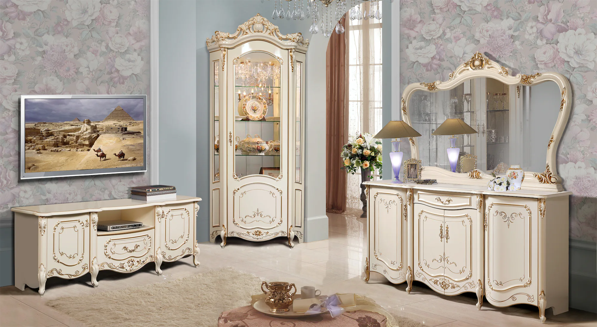 Гостиная Элиза в цвете Ваниль