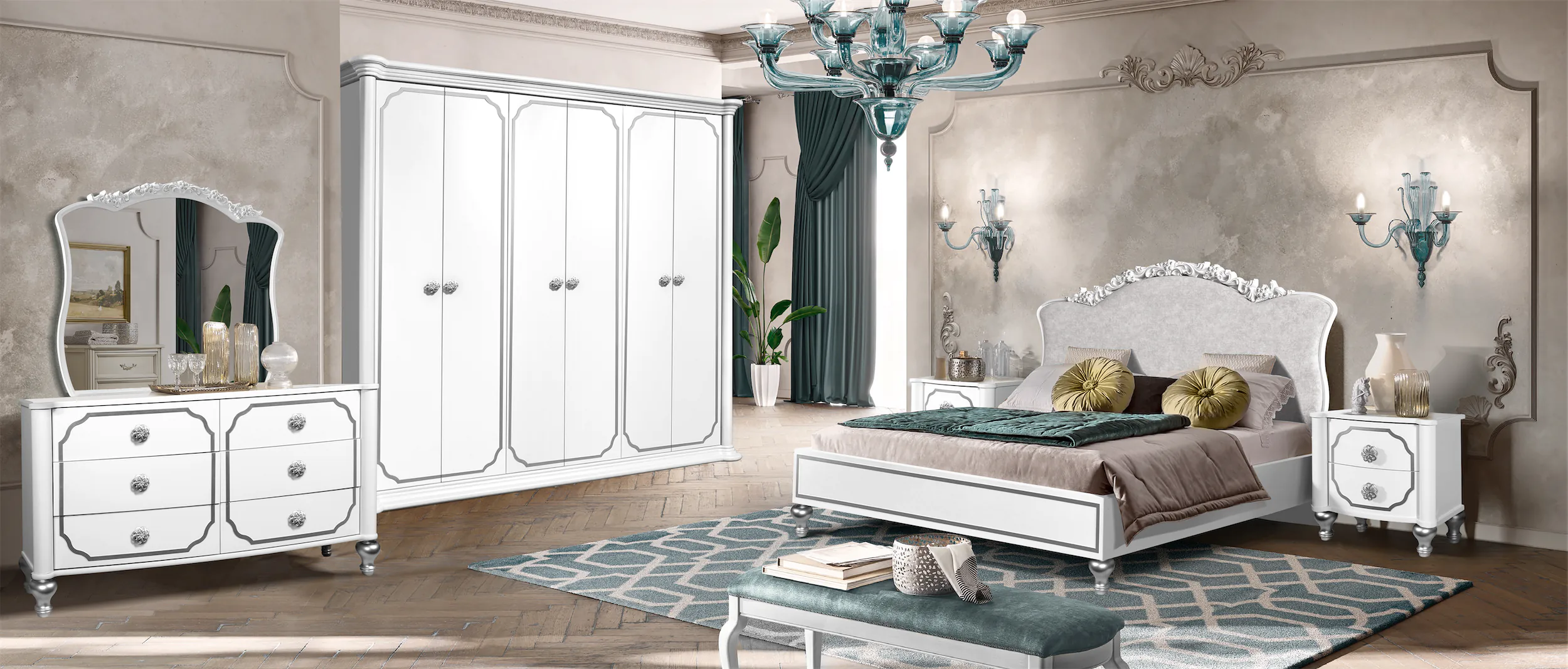 Спальня Вена в белом цвете