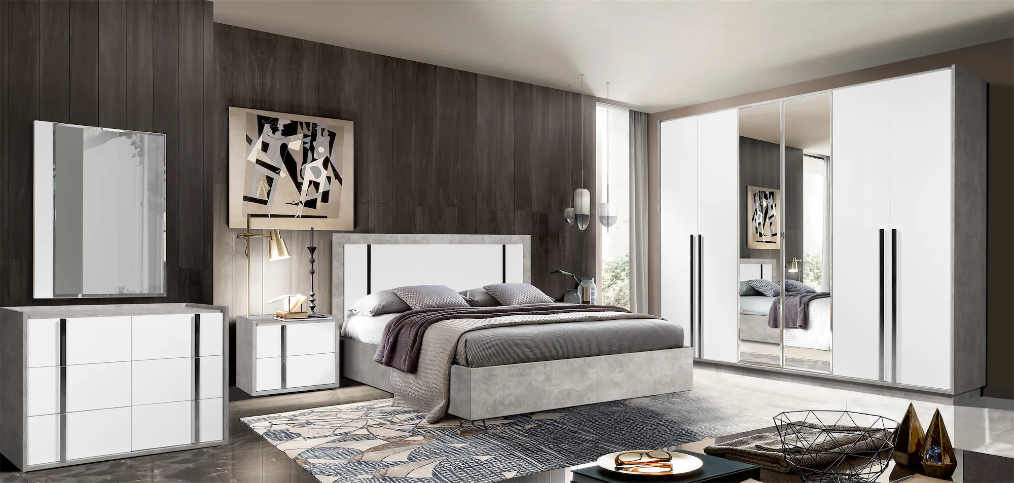 Спальня Оливия RM в белом цвете