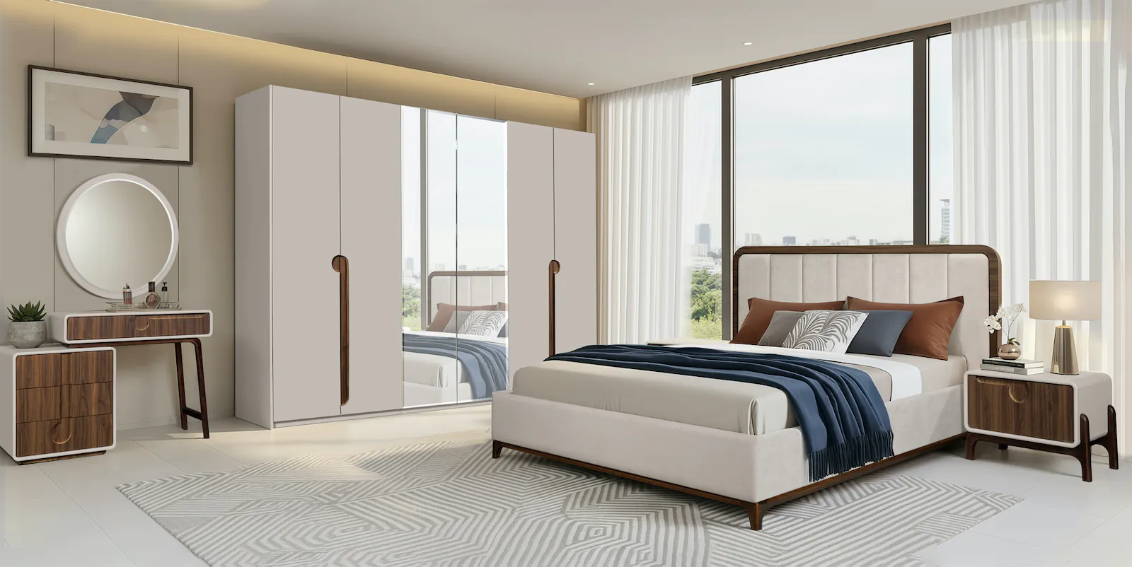 Спальня Марсель в цвете Сатин