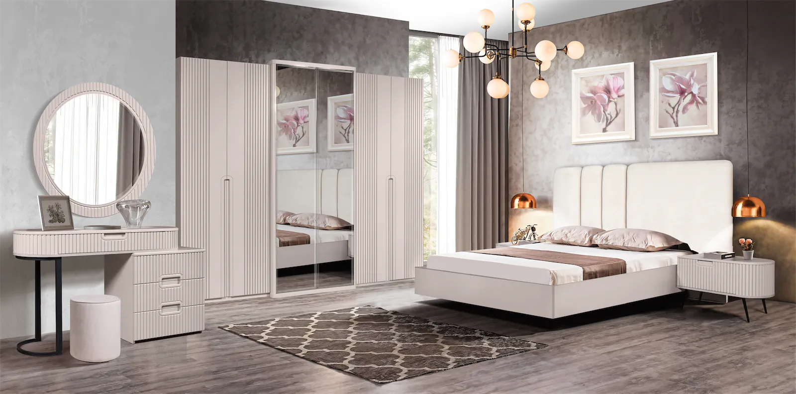 Спальня Портофино в цвете кашемир