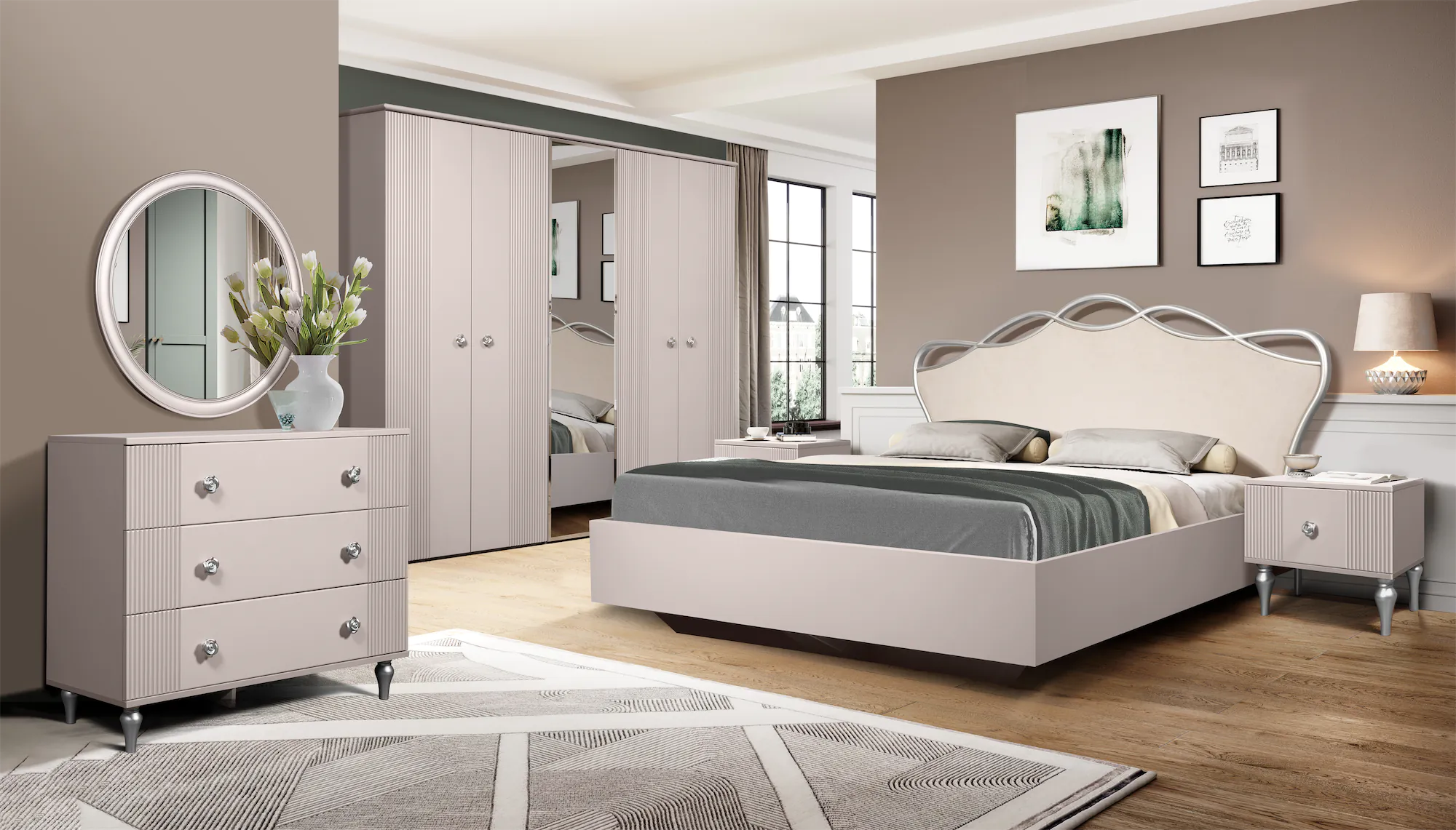 Спальня София в цвете кашемир