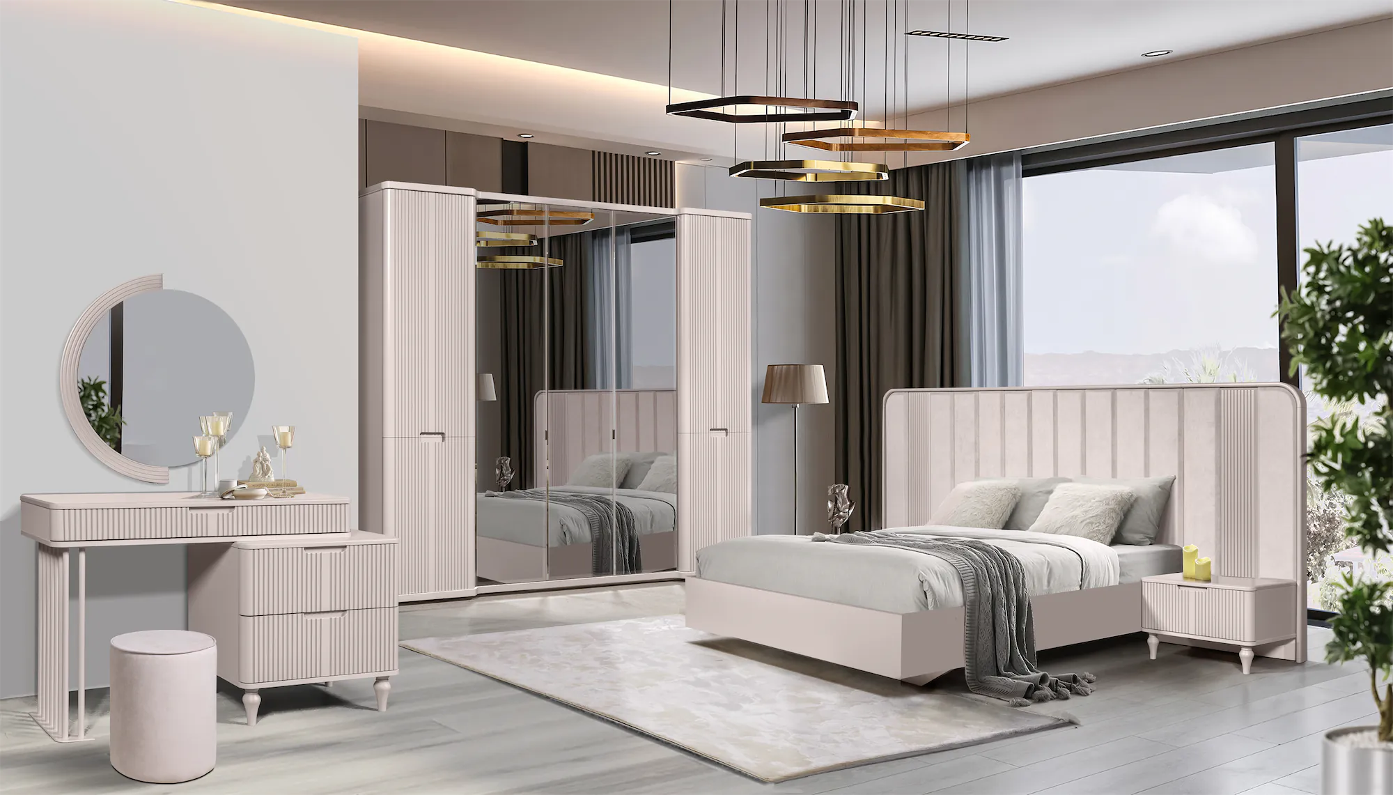 Спальня Модена в цвете Кашемир